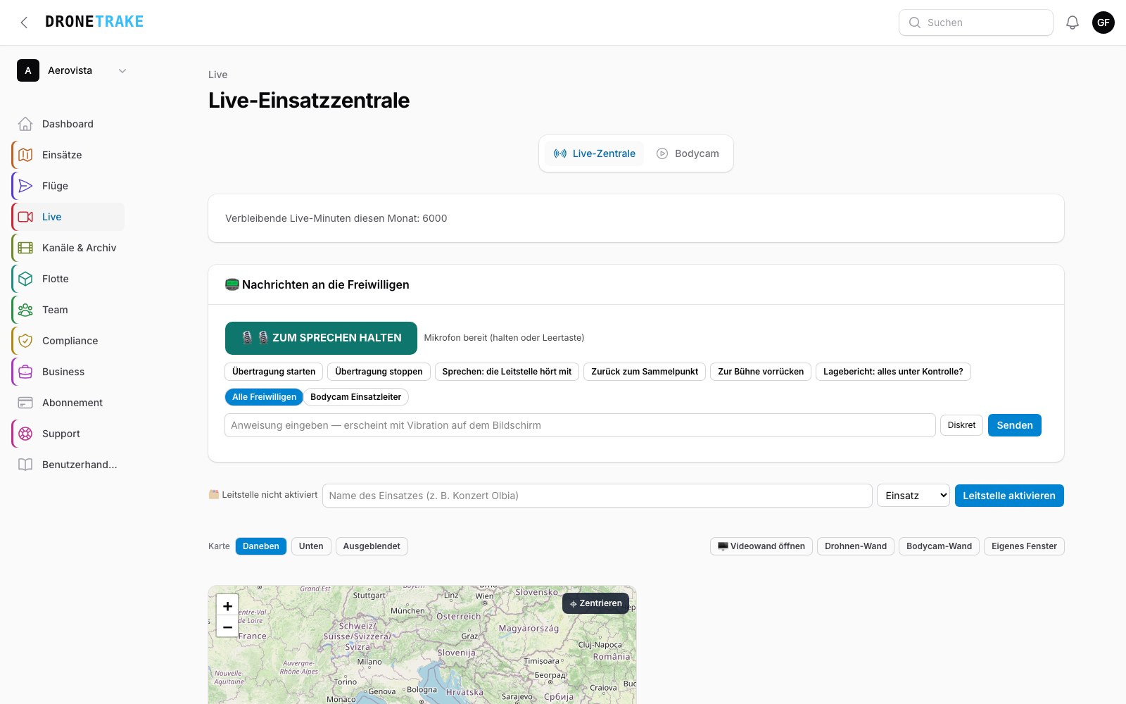 Live-Streaming und Aufzeichnungen