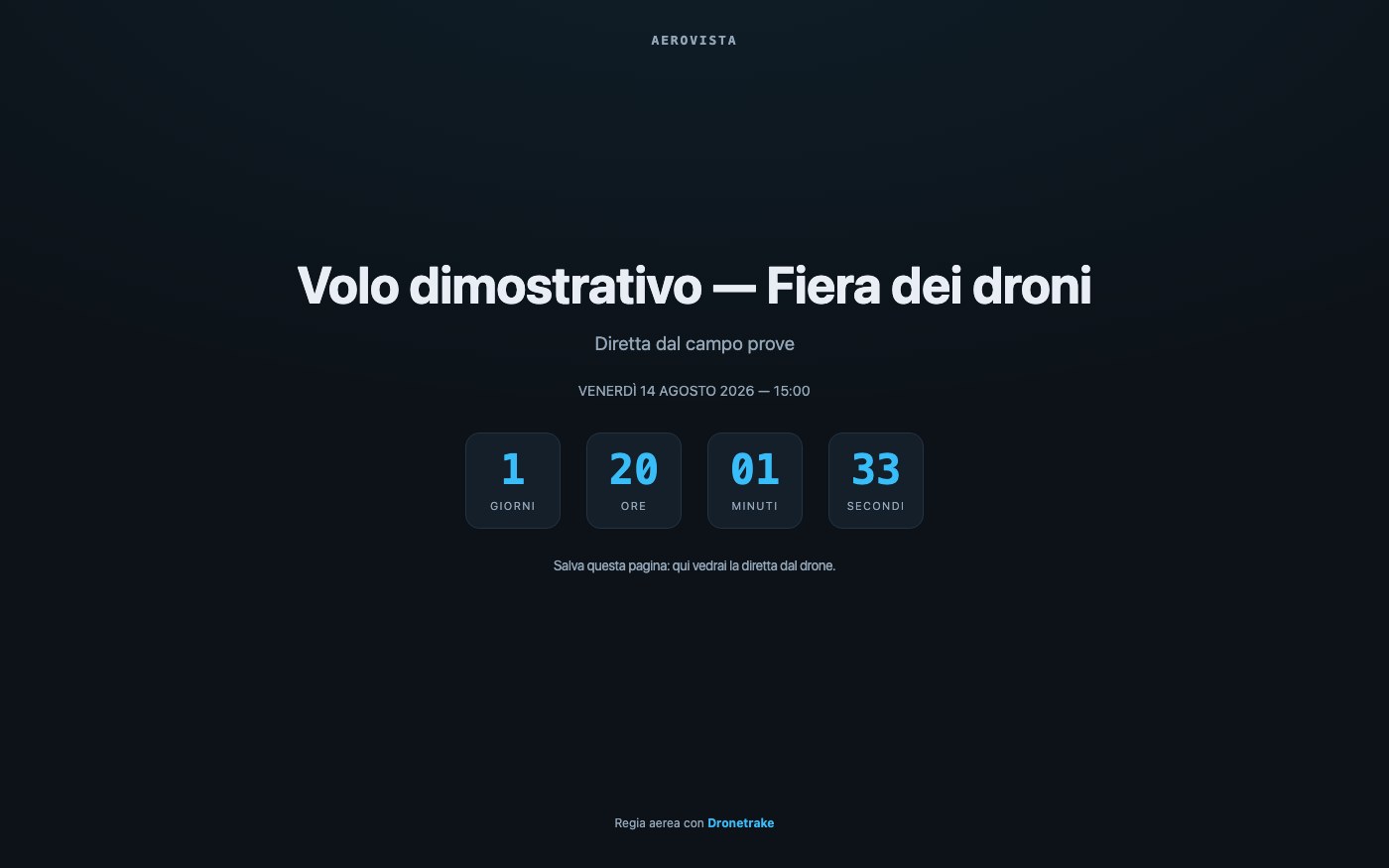 Eventi in diretta, con il tuo brand